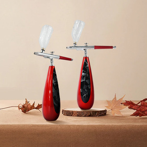 Ensemble de pulvérisation <span class=keywords><strong>ultra</strong></span>-fine à double action rechargeable par USB écologique portable, kit de peinture pour gâteaux, art des ongles, brume hydratante - Product Image 4