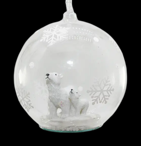 Figurine en résine de hibou <span class=keywords><strong>Bernard</strong></span> Ornement de boule de Noël en verre transparent pour arbre de Noël Caractéristique suspendue pour mariage ou vacances - Product Image 2