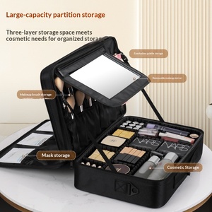 Bolsa <span class=keywords><strong>de</strong></span> Cosméticos Abierta <span class=keywords><strong>de</strong></span> Gran Capacidad para <span class=keywords><strong>Mujer</strong></span>, Portátil, para Viajes, Maquillaje, Herramientas <span class=keywords><strong>de</strong></span> Tatuaje/Uñas - Product Image 4