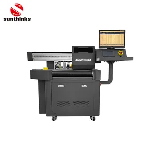 Sunthinks Digital Epson Printhead One Pass Corrugated Cardboard Printer A3/A4 Single Pass Inkjet Printer Direct To Packaging