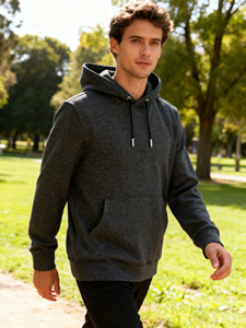 उच्च गुणवत्ता वाले हेवीवेट पल्लोवर हुडी कस्टम प्रिंट लोगो डिजाइन सादे सर्दियों के पुरुषों के लिए पुरुषों के लिए हुडी - Product Image 1