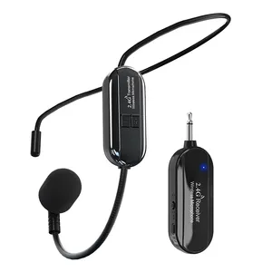 Wireless Tour Guide System Rechargeable Wireless Microphone With Best Audio For Teaching For Voice Amplifier