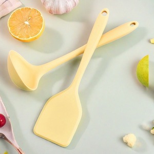Mini <b>Silicone</b> Spatula And Spoon Set Straight Body For Kitchen Cooking And Baby Food Preparation <b>Tools</b> - Product Image 1