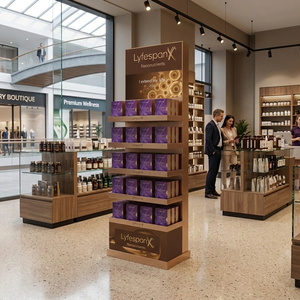 Exhibidor de Cosméticos Apache Personalizado de Múltiples Materiales para Boutiques de Belleza de Lujo, Clínicas de Cuidado de la Piel y Mostradores de Grandes Supermercados - Product Image 1