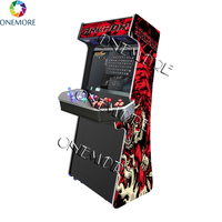 Machine d'arcade verticale mince pour 4 joueurs avec trackball, garantie 1 an, 6000 jeux en anglais