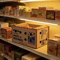 Boîtes en carton kraft pour fruits, emballages en carton pour bananes, litchis et mangues
