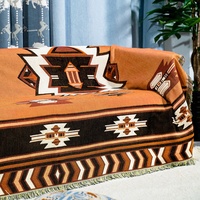 Personalisierte Foto-Baumwoll-Camping-Picknickdecke, gewebte Jacquard-Tapisserie, Instagram-Style-Decke für Sofa, Couch, Bett, leichtgewichtig