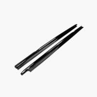 Extensions de bas de caisse noires brillantes en ABS pour Mercedes Benz Classe A A45 AMG W177 2019-2023