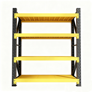 מדפי מתכת מתכווננת 4 שכבות פלדה מגולגל קרה מצופה אבקת 100 ק "ג לכל שכבה כלי ללא מחסן לאחסון - Product Image 1