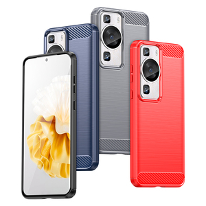 Sợi Carbon chống sốc mềm TPU Cover quay lại trường hợp điện thoại cho Huawei P10 Lite P60 Pro Nova 10se - Product Image 2