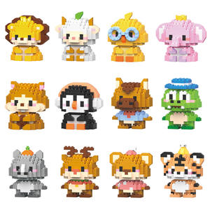 Bloques <span class=keywords><strong>de</strong></span> Construcción <span class=keywords><strong>de</strong></span> Micro-Partículas Compatibles con Otras Marcas, Escala 1:32, Animales Pequeños <span class=keywords><strong>de</strong></span> Dibujos Animados, Modelo <span class=keywords><strong>de</strong></span> Plástico para Armar, Juguete, Caja <span class=keywords><strong>de</strong></span> 40 Piezas - Product Image 5