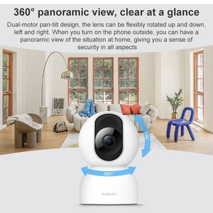 Caméra intelligente professionnelle <span class=keywords><strong>Xiaomi</strong></span> 2 PTZ 360° Panorama 1440P 2.5K HD WiFi double bande <span class=keywords><strong>pour</strong></span> la surveillance domestique - Product Image 6