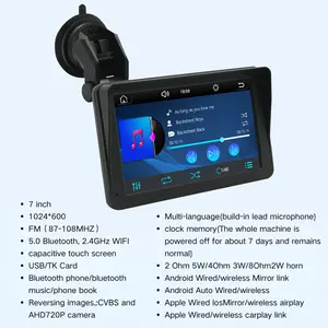 7 Inch Universal Single Screen Retractable Android Auto Car DVD Player