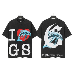 T-shirt Homme Godspeed2026ss Style Européen et Américain, Mode Urbaine, Instagram, Effet Délavé, Rétro, Ample, Coton, Imprimé 3D - Product Image 6