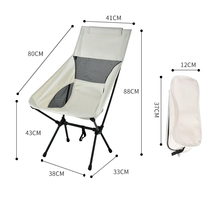 Chaise de Camping réglable, grande chaise pliante pour adultes, robuste pour personnes lourdes, Portable, compacte, chaise de sac à dos