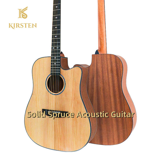 High End KIRSTEN CAM4103 Guitarra 41 Inch Solid Spruce Top Mahogany Body Rosewood Bridge Matte 6-string Acoustic Guitar