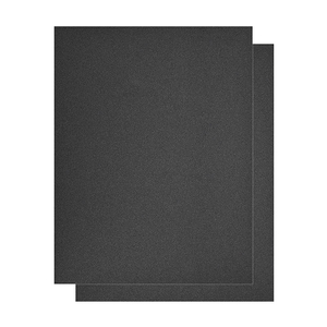 230x280mm siyah silisyum karbür su geçirmez aşındırıcı zımpara kağıdı levha 1mm orta dikdörtgen OEM özelleştirilebilir zımpara kum kağıt - Product Image 1