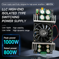 Fuente de Alimentación Conmutada WUZHI WA4817 LLC, Convierte 220V a 48V 800W, Ajustable, Sin Ruido, 17A