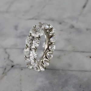 Bijoux fins sur mesure Or massif 9k 10k 14k 18k Or rose jaune blanc Diamant de laboratoire/Pierre précieuse Certifié IGI Bague de fiançailles pour femmes - Product Image 1