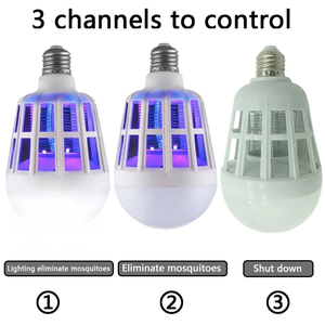 Ngoài trời cắm trại hộ gia đình thương mại E27 chống muỗi ánh sáng ban đêm không ướt UV xách tay Sạc <span class=keywords><strong>LED</strong></span> khẩn cấp bóng đèn - Product Image 3