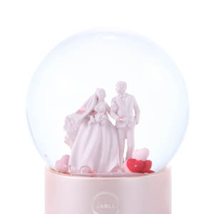 High Performance 100MM Wedding Series Resin Handmade <b>Snow</b> <b>Globe</b> Decoration for Souvenir - Product Image 5
