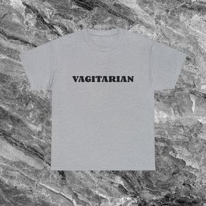 T-shirt Vagitarian unisex con scollo rotondo e maniche corte, maglietta promozionale per adulti - Product Image 1
