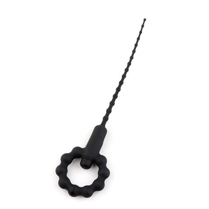 เครื่องขยายท่อปัสสาวะแบบสั่นทำจากซิลิโคน ใช้งานด้วยมือ รุ่น DX 1127 สีดำ ของเล่นทางเพศสำหรับผู้ใหญ่ชายหญิง - Product Image 2