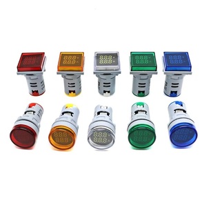 เครื่องวัดแรงดันไฟฟ้ากระแสสลับดิจิตอล, เครื่องวัดแรงดันไฟฟ้า22มม. 60-500โวลต์มิเตอร์แอมมิเตอร์ส่งสัญญาณไฟ220โวลต์มิเตอร์วัดกระแสโวลต์แอมป์เครื่องตรวจจับตัวบ่งชี้ - Product Image 1