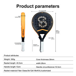 Fabricant fournissant un <span class=keywords><strong>motif</strong></span> <span class=keywords><strong>de</strong></span> surface <span class=keywords><strong>de</strong></span> couleur personnalisé 3K 12K18K 24K Raquette <span class=keywords><strong>de</strong></span> padel professionnelle en polyester en forme <span class=keywords><strong>de</strong></span> diamant en <span class=keywords><strong>fibre</strong></span> <span class=keywords><strong>de</strong></span> carbone - Product Image 3