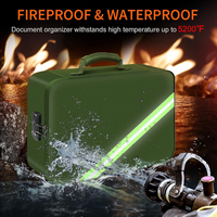 Étui en cuir de voyage à domicile portable organisateur de fichiers ignifuge et étanche avec isolation thermique pour la maison et les voyages