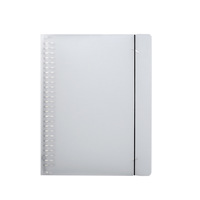 Reliure à anneaux PP détachable B5 A5 A4, carnet rechargeable, couverture transparente personnalisable