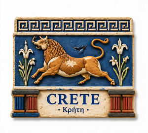 Vente en gros uniquement : Aimant de réfrigérateur promotionnel en résine, design moderne et écologique, avec logo personnalisé de pays, souvenir de Crète pour <span class=keywords><strong>voyage</strong></span> - Product Image 2