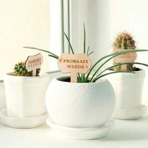 Marcatore di etichettatura a forma di T personalizzato accessori da giardino etichetta da giardino in legno di bambù etichetta per piante fai da te etichetta per vigneto - Product Image 3