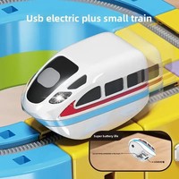 Ensemble de train électrique de construction magique à assembler soi-même, 123 pièces, jouet éducatif STEM pour garçons, vente en gros