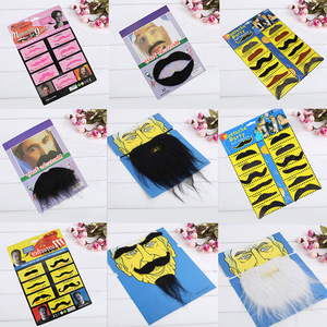 DAMAI Mustaches Self Adhesive Novelty Colorful Moustaches Fiesta Masquerade Party Supplies Halloween Costume for Adult Kids - Product Image 2