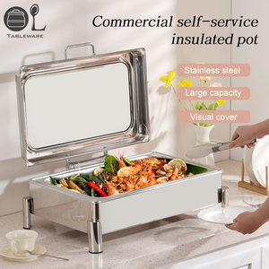 Equipo de Catering Rectangular de Alta Calidad y Gran Capacidad, Calentador de Alimentos Comercial, Plato <span class=keywords><strong>para</strong></span> Buffet - Product Image 2