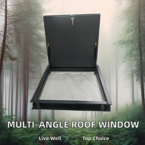 Tùy chỉnh thiết kế hiện đại nhôm cửa sổ cửa kính Swing mở louver mái <span class=keywords><strong>Skylight</strong></span> cho tầng hầm daylighting đa góc sử dụng - Product Image 3