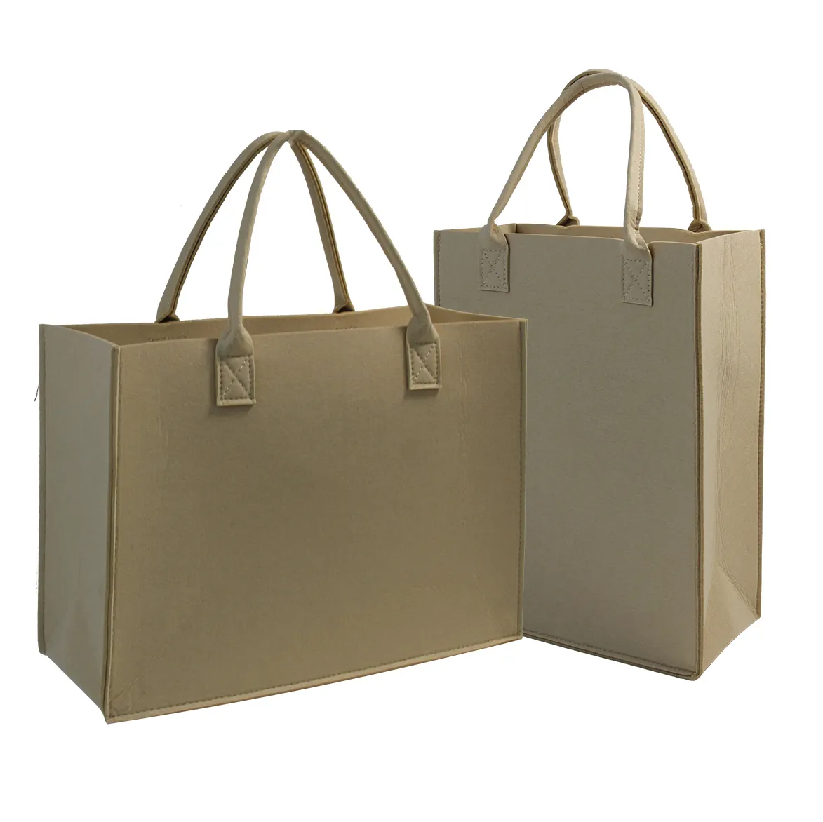 Оптовая продажа, женская сумка из войлока с логотипом на заказ, многоразовая модная сумка-тоут из войлока, прочная маленькая сумка из войлока