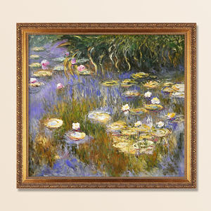 Musée Qualité Peint À La Main Impressionniste Célèbre Claude Monet Art Iris Monets Jardin Peinture À L'huile Reproduction Toile Personnalisée - Product Image 2