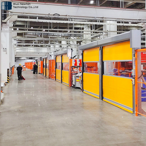 Porte roulante industrielle à grande vitesse au design moderne pour salles blanches Porte roulante automatique à grande vitesse en <span class=keywords><strong>PVC</strong></span> <span class=keywords><strong>avec</strong></span> fenêtre de vue - Product Image 6