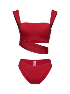 Traje de Baño de Moda, Bikini Vintage Clásico, Nuevo Estilo, Cintura en <span class=keywords><strong>V</strong></span>, Traje de Baño de Dos Piezas, Bikini Sexy para Mujer Madura, Ropa de Playa - Product Image 4