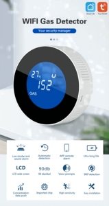 Tuya WiFi GASLPGリークセンサーアラーム火災セキュリティ検出器APP制御安全スマートホームリークセンサーサポートスマートライフアプリ - Product Image 6