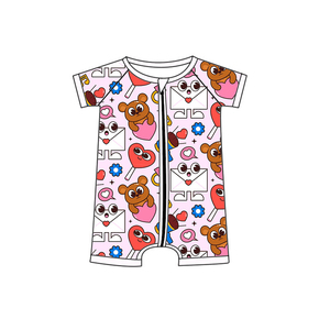 Mono corto <span class=keywords><strong>de</strong></span> verano para bebés, niños pequeños, con estampado floral, transpirable, informal, ropa bonita <span class=keywords><strong>de</strong></span> boutique para niñas y niños <span class=keywords><strong>de</strong></span> <span class=keywords><strong>0</strong></span> <span class=keywords><strong>a</strong></span> 24 <span class=keywords><strong>meses</strong></span> - Product Image 4