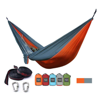 Hamac de camping Ripstop fabriqué en Chine, léger, en nylon, avec sac de transport, pour intérieur/extérieur, jardin, plage, mobilier d'extérieur