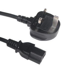 Câble d'alimentation BSI 3P vers connecteur IEC C13, IEC-60320 type fusible, vente en gros, prise d'alimentation britannique, câble d'alimentation - Product Image 5