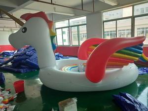 Jouet de piscine <span class=keywords><strong>gonflable</strong></span> <span class=keywords><strong>géant</strong></span> personnalisé/<span class=keywords><strong>flamant</strong></span> <span class=keywords><strong>rose</strong></span> flottant pour 6 personnes - Product Image 6