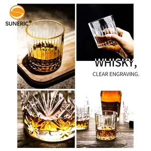 Bar Shot Glas Diamant Whisky Glazen Tumbler Custom Cocktail Cup Rock Kristal Wijn Whisky Glas