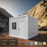 Casa Contenedor Expandible de Lujo YT de 20-30 Pies, Garaje, Cobertizo, Estructura de Acero Prefabricada, Edificio Móvil Portátil Tipo Sándwich
