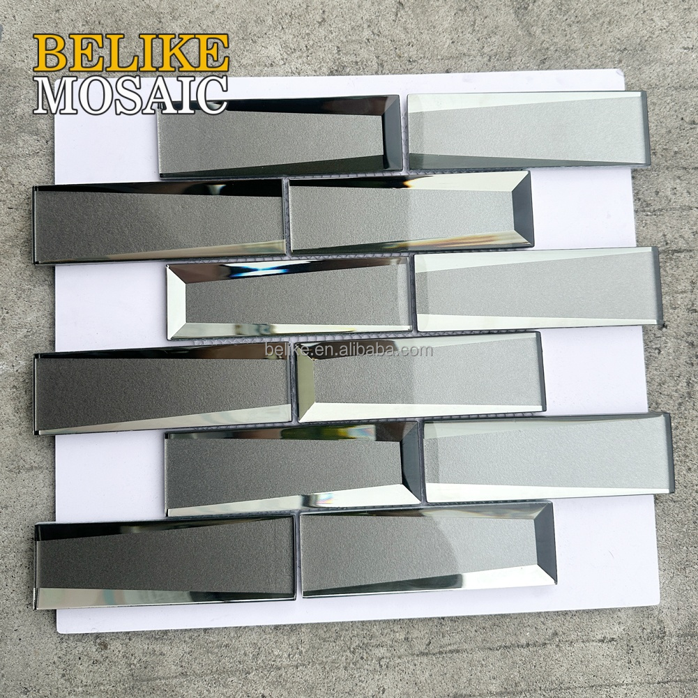 Silver Coating Beveled Edge Grey
