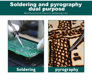 Kit de combustion du bois w avec écran LCD, ensemble de fer à souder numérique, bricolage, calligraphie professionnelle, outils d'artisanat, stylo - Product Image 6